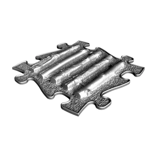 Muffik ágacskák puzzle grafit - kemény
