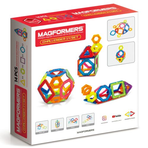 Magformers mágneses építőjáték challenger 14db