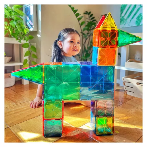 MAGNA-TILES mágneses építõjáték - Clear 100 db