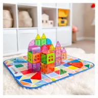 MAGNA-TILES játéktároló doboz és játszószőnyeg