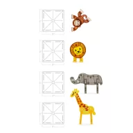 MAGNA-TILES mágneses építőjáték - Szafari