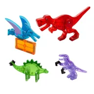   MAGNA-TILES mágneses építőjáték - Dínók világa 40 db