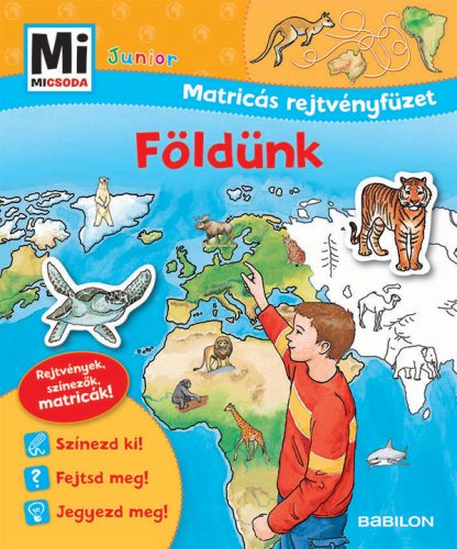 Mi MICSODA Junior Matricás rejtvényfüzet – Földünk