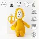 Matchstick Monkey oroszlános rágóka és sárga plüss figura szettben