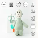 Matchstick Monkey rágómaki és plüss maki szett zöld színben