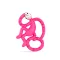 Matchstick Monkey mini táncoló Rágómaki pink színben elölnézetből
