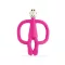 Matchstick Monkey Rágómaki pink színű szilikon rágóka szemből
