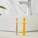 Matchstick Monkey tanuló baba fogkefe szett oroszlán és zsiráf karakterrel