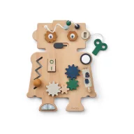 Liewood Carola Robot fa matató tábla 30x32 cm fogaskerekekkel és golyóvezetővel