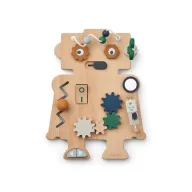 Liewood Carola Robot fa matató tábla 30x32 cm fogaskerekekkel és golyóvezetővel