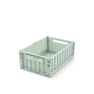 Liewood Weston M méretű nyitott játéktároló kosár Light peppermint menta színben