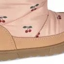 Konges Sløjd Cherry Blush púderrózsaszín cseresznyés gyerek hótaposó 27-es méretben gumitalppal