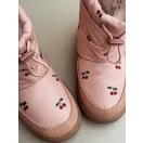 Konges Sløjd Cherry Blush púderrózsaszín cseresznyés gyerek hótaposó 27-es méretben gumitalppal