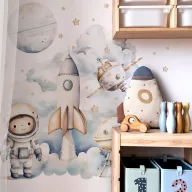 Dekor gyerekszoba falmatrica - Space adventure