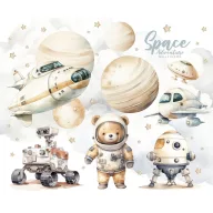 Dekor gyerekszoba falmatrica - Mars expedíció