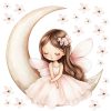 Gyerekszoba falmatrica - Tündér a holdon