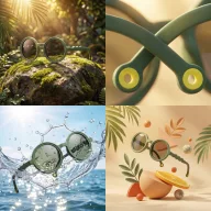   Olivio & Co polarizált gyerek napszemüveg 18-36 hó - Cactus green