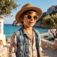   Olivio & Co polarizált gyerek napszemüveg 5-12 év - Sand beige
