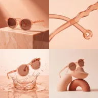   Olivio & Co polarizált gyerek napszemüveg 3-5 év - Fig pink