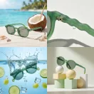 Olivio & Co polarizált gyerek napszemüveg 3-5 év - Oval Olive green