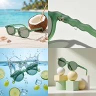   Olivio & Co polarizált gyerek napszemüveg 3-5 év - Oval Olive green