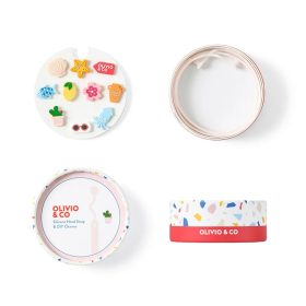 Olivio & Co szilikon szemüvegpánt szett charmokkal - Pink