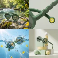   Olivio & Co polarizált baba napszemüveg 0-18 hó - Cactus green