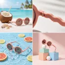 Olivio & Co polarizált gyerek napszemüveg 18-36 hó - Fig pink