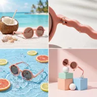   Olivio & Co polarizált gyerek napszemüveg 18-36 hó - Fig pink