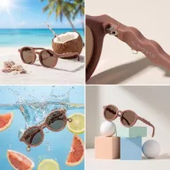   Olivio & Co polarizált gyerek napszemüveg 18-36 hó - Oval Chocolate