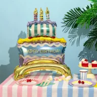 Fólia lufi - Álló szülinapi torta 59x89cm