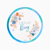 Oh my boy papírtányér 23cm - 6 db-os csomag