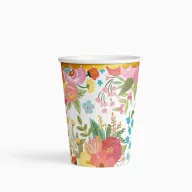 Papírpohár 270 ml 6 db - Virágos