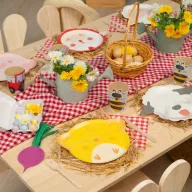 Papírtányér - 6 db-os csomag - Little Farm háziállatok