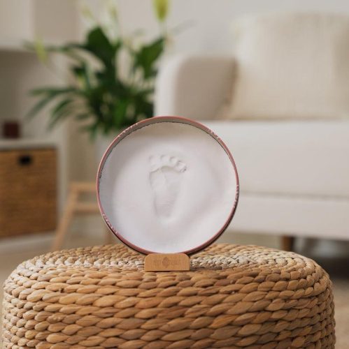 Petit Artichaut kéz- és lábnyomat készítő Baby Box kerek - Rainbow Terracotta