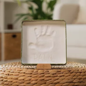   Petit Artichaut kéz- és lábnyomat készítő Baby Box négyzet - Olive Tree