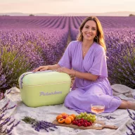 Polarbox hűtőtáska - Lime - Lila Pop 12L