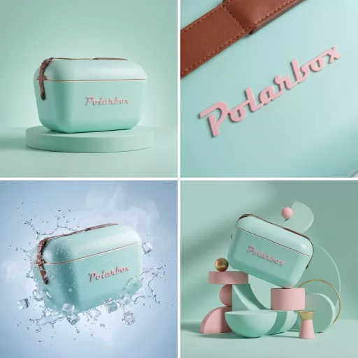 Polarbox hűtőtáska - Mint - Baby Rose Pop 12L