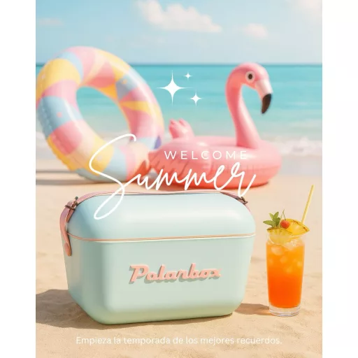 Polarbox hűtőtáska - Mint - Baby Rose Pop 12L
