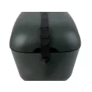 Polarbox 20L retró hűtőtáska Green Forest mélyzöld színben, fekete pánttal és logóval