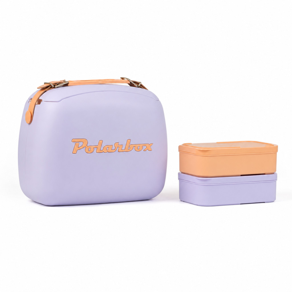Polarbox hűtőtáska - Lilac Orange pop 6L - kicsi hűtőtáska játszótérre és sétához