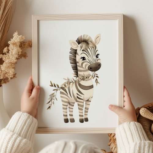 A4 poszter - Szafari - Zebra