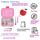 Yumbox Original rózsaszín doboz méretarányok és adagolási útmutató