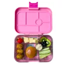 Nyitott Yumbox Original rózsaszín unikornisos 6 rekeszes uzsonnás doboz