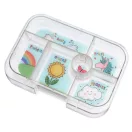 Nyitott Yumbox Original rózsaszín unikornisos 6 rekeszes uzsonnás doboz
