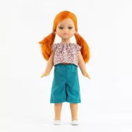 Paola Reina Mini Amigas Sandra 21 cm-es vörös hajú szeplős játékbaba