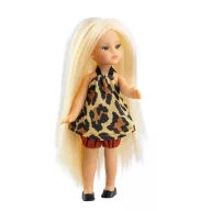Paola Reina Mini Amigas Nahia 21 cm-es játékbaba teljes alakos képe szemből