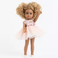Paola Reina Mini Amigas Raquel 21 cm-es játékbaba rózsaszín tüllös ruhában