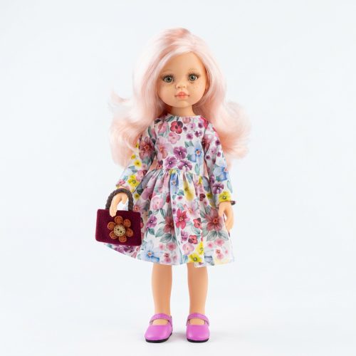 Paola Reina játék baba virágos ruhában - Rosa 32 cm
