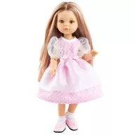 Paola Reina Miriam 32 cm-es játékbaba szeplős arccal és hosszú szőke hajjal